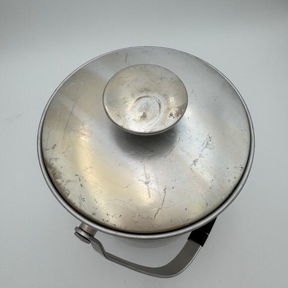 Vintage Aluminum Ice Bucket,  Mid Century 12" Made in Italy - Picture 5 of 10